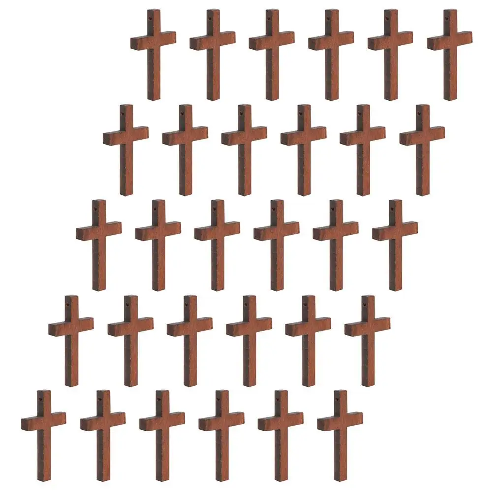 30Pcs Mini Wood Cross Pendant Craft Retro Catholic Keychain Bag Charm Bracelet Handmade Jewelry Component Decorative Finding For
30Pcs Mini Wood Cross Pendant Craft Retro Catholic Keychain Bag Charm Bracelet Handmade Jewelry Component Decorative Finding For