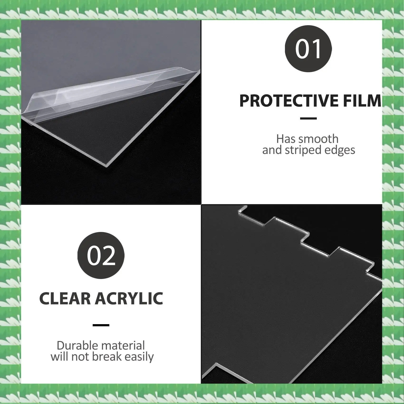 ONCE 12 Inch Acrylic Cake Scraper Smoother And 9.5 Inch Stripes Edge Side Cake Scraper Frosting Combs For Cream Cakes Smooth
ONCE 12 Inch Acrylic Cake Scraper Smoother And 9.5 Inch Stripes Edge Side Cake Scraper Frosting Combs For Cream Cakes Smooth