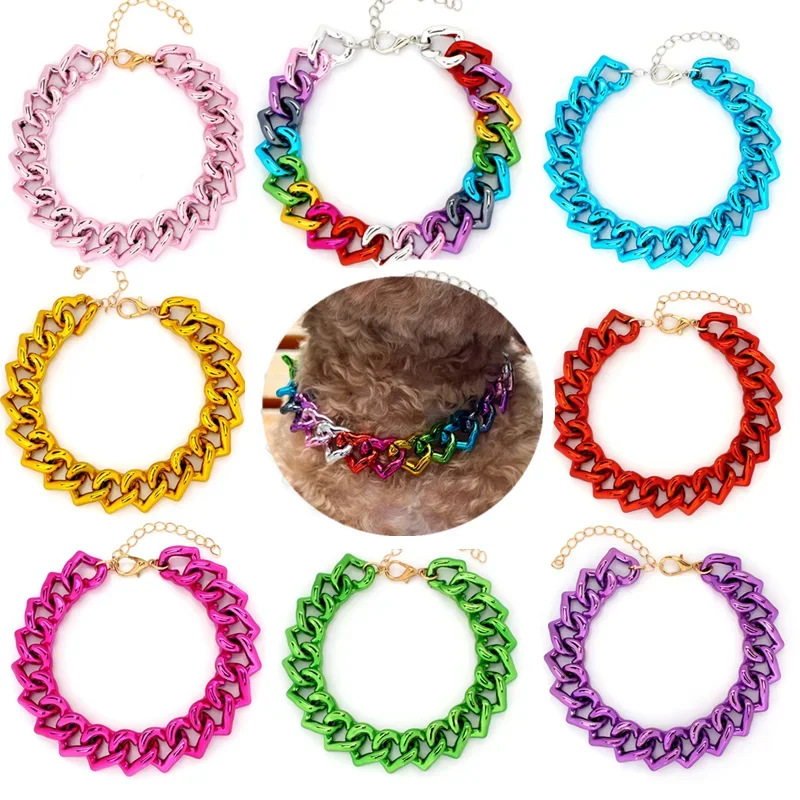 1Pc Dog Neck Chain Pet Collar Cool Plastic Adjustable Gold Color Puppy Chain Cat Necklace Dog Grooming Pet Supplies
1Pc Dog Neck Chain Pet Collar Cool Plastic Adjustable Gold Color Puppy Chain Cat Necklace Dog Grooming Pet Supplies