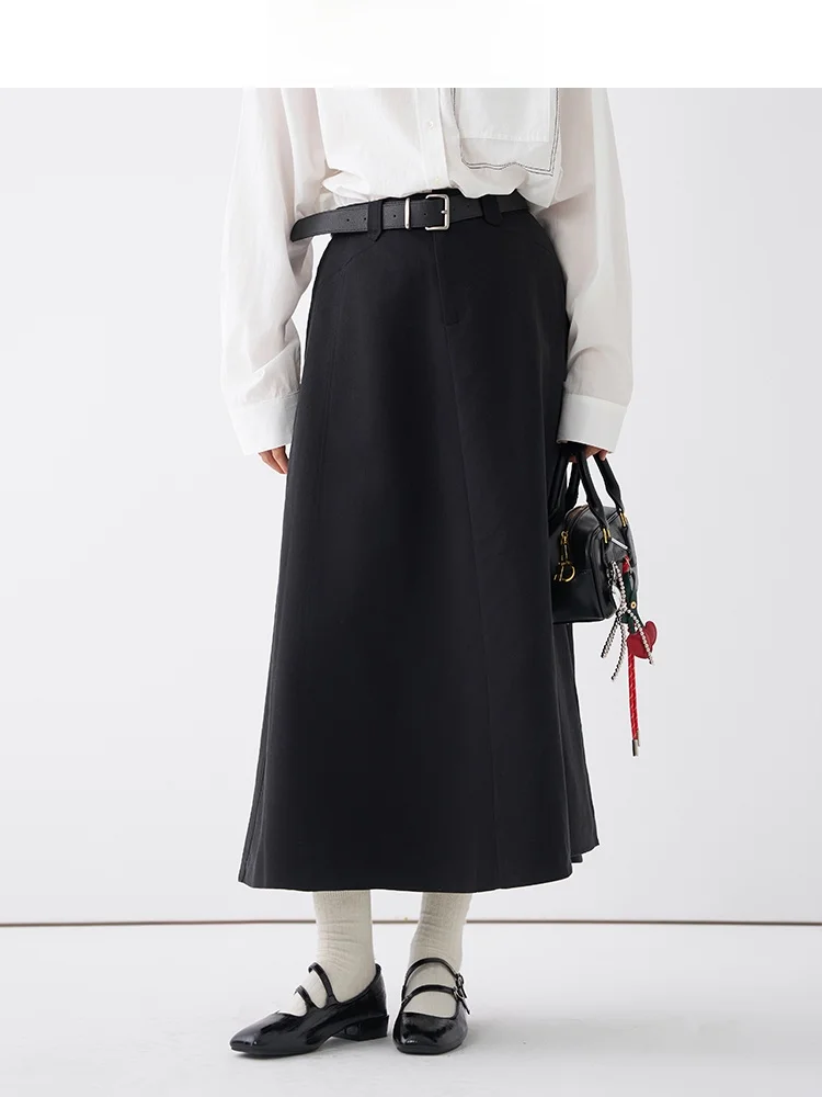 Fashionable High Waist Midi A-Line Skirt Women's Classic Versatile Slimming Cotton Blend Casual Commute Style Autumn 2025
Fashionable High Waist Midi A-Line Skirt Women's Classic Versatile Slimming Cotton Blend Casual Commute Style Autumn 2025
