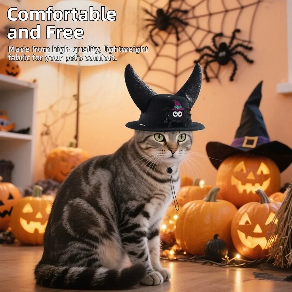 Pet Accessories Cartoon Halloween Pet Horns Hat Adjustable Felt Cat Cosplay Hat Funny Pumpkin Halloween Pet Hat Halloween Decor 
Pet Accessories Cartoon Halloween Pet Horns Hat Adjustable Felt Cat Cosplay Hat Funny Pumpkin Halloween Pet Hat Halloween Decor