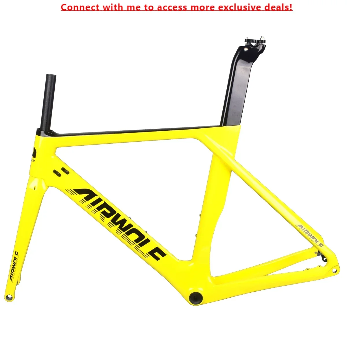 Airwolf Bicycle Carbon Fiber Road Frame Aero Cyclocross Disc Roadbike Frameset DIY Color Bike Frame With 32C Max Tire
Airwolf Bicycle Carbon Fiber Road Frame Aero Cyclocross Disc Roadbike Frameset DIY Color Bike Frame With 32C Max Tire