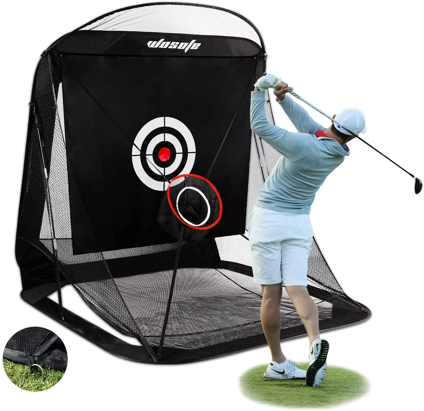 Wholesale Custom Outdoor Indoor Portable Automatic Return Adjustable Belt Target Cloth Golf Practice Net
Wholesale Custom Outdoor Indoor Portable Automatic Return Adjustable Belt Target Cloth Golf Practice Net