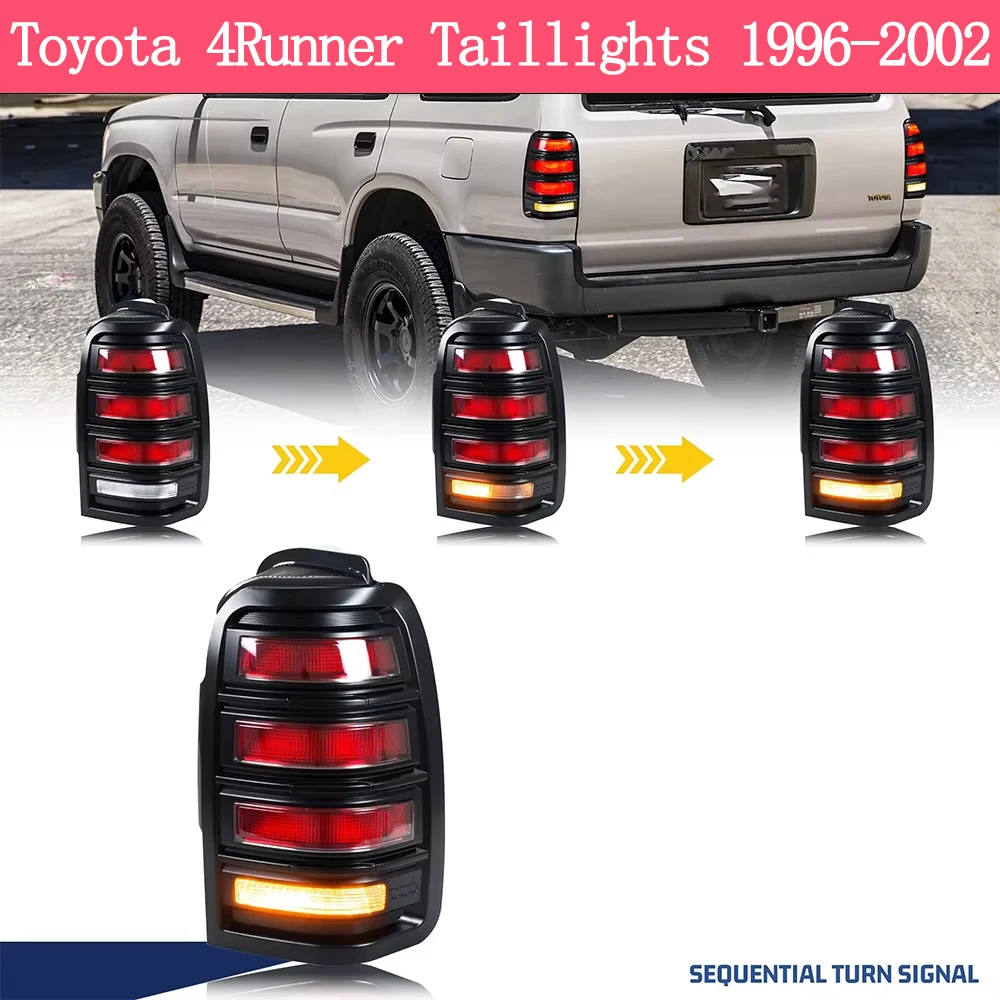 Taillights Assembly (Rear Lamps) for Toyota 4Runner 1996-2002 – Turn Signal/Reverse/Brake Light, Modified Accessory
Taillights Assembly (Rear Lamps) for Toyota 4Runner 1996-2002 – Turn Signal/Reverse/Brake Light, Modified Accessory