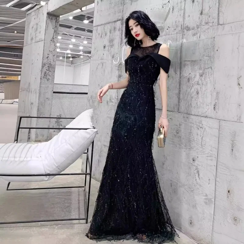 Ele Bla Dr for Women High-End Luxury Host Ball Gown Princ Sle Sequin Embellied A-Line Skirt Long Dr
Ele Bla Dr for Women High-End Luxury Host Ball Gown Princ Sle Sequin Embellied A-Line Skirt Long Dr