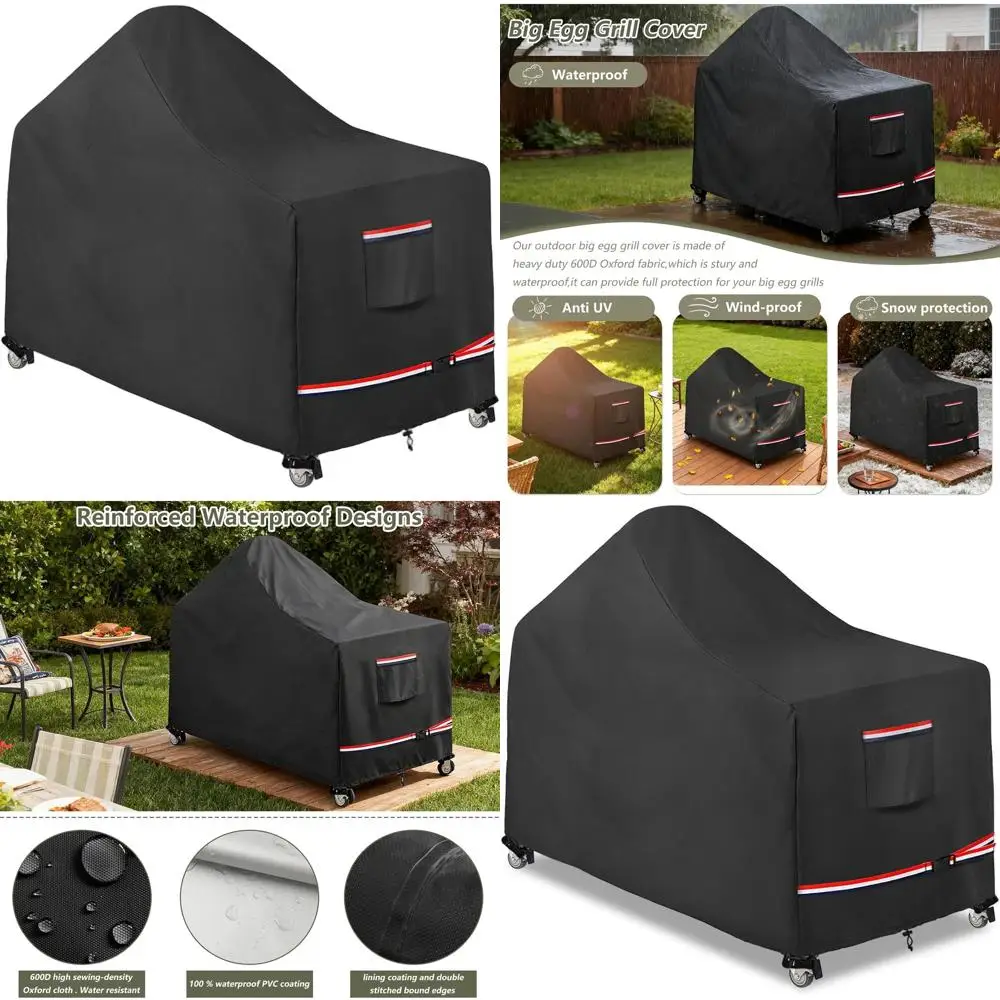 60 Inch Large Green Egg Big Grill Table Cover, Kamado Ceramic BBQ Grill Cover, Waterproof Heavy Duty Outdoor Grill Cover, BBQ Co
60 Inch Large Green Egg Big Grill Table Cover, Kamado Ceramic BBQ Grill Cover, Waterproof Heavy Duty Outdoor Grill Cover, BBQ Co