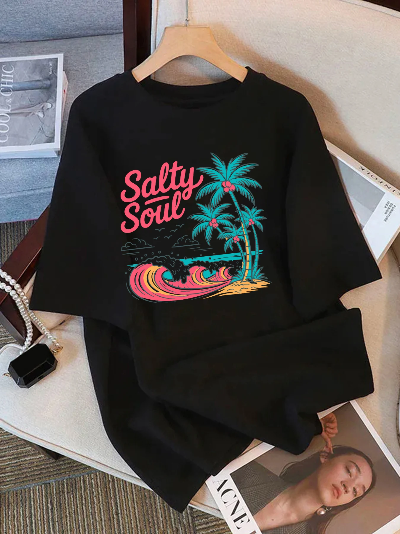 The Sunset Falls On The Beach Printing Womens T Shirts Summer New Hip Hop Tee Soft Cotton Sportwear Unisex Loose Basics Top
The Sunset Falls On The Beach Printing Womens T Shirts Summer New Hip Hop Tee Soft Cotton Sportwear Unisex Loose Basics Top