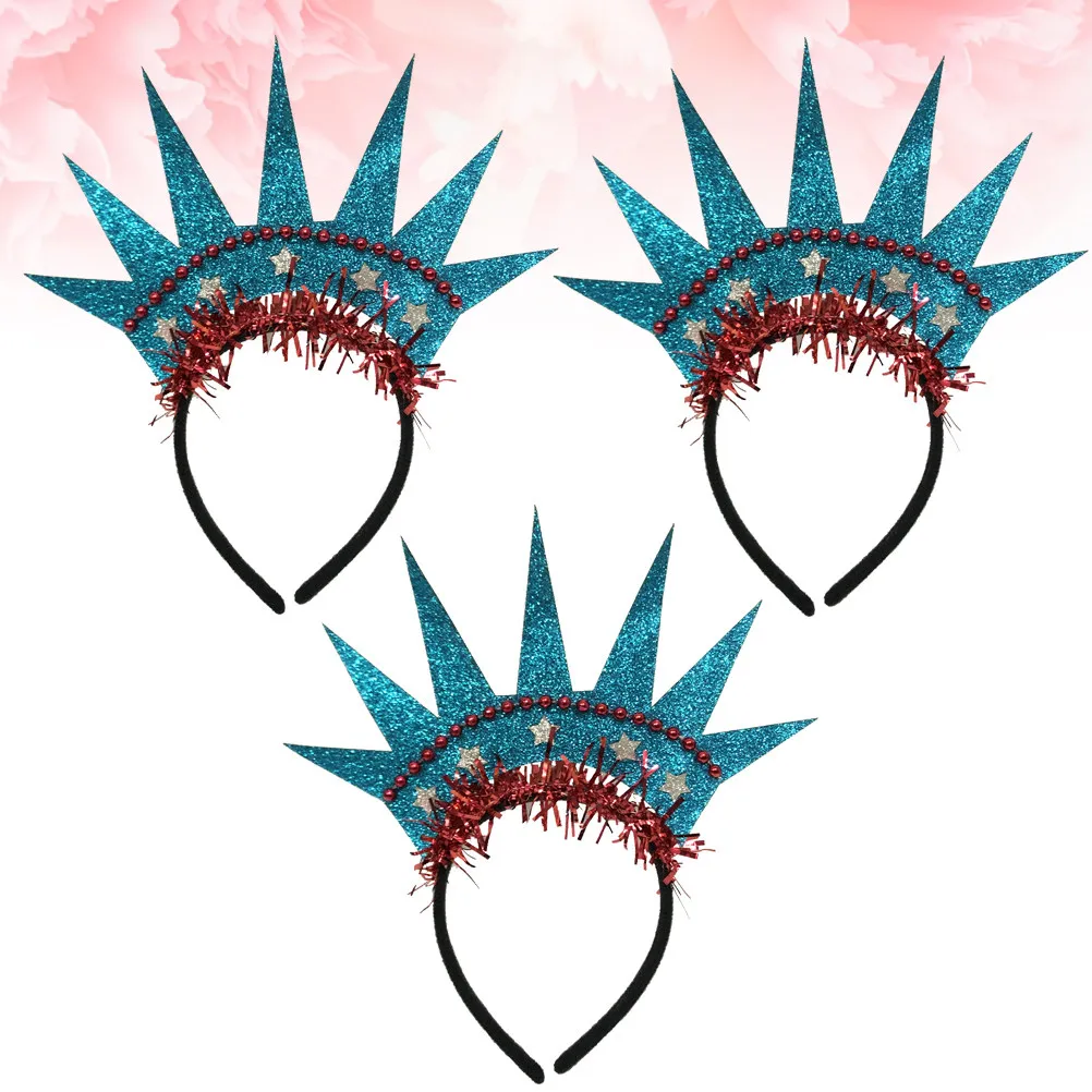3Pcs Statue of Liberty Hair Hoop Exquisite Independence Day Party Headwear Keeps Firm Photo Props Statue of Hair Hoop
3Pcs Statue of Liberty Hair Hoop Exquisite Independence Day Party Headwear Keeps Firm Photo Props Statue of Hair Hoop