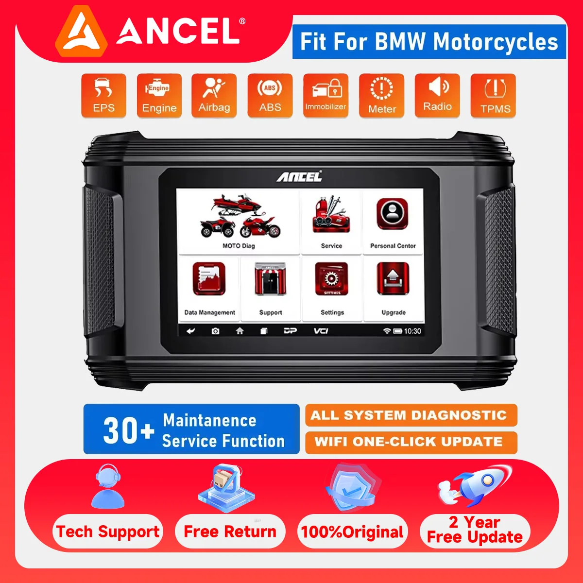 OBD2 Полная система сканера мотоцикла Диагностический инструмент ANCEL MT510 Считыватель кодов ABS Прокачка масла TPS ECU Сброс подходит для мотоцикла BMW
OBD2 Полная система сканера мотоцикла Диагностический инструмент ANCEL MT510 Считыватель кодов ABS Прокачка масла TPS ECU Сброс подходит для мотоцикла BMW