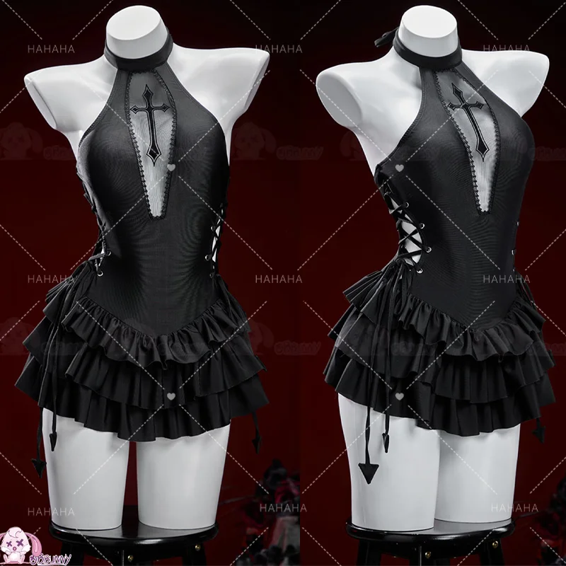 Костюм для косплея в стиле Y2K: черный готический комбинезон-купальник с лямкой через шею, одежда для субкультуры, для Хэллоуина и вечеринок у бассейна
Костюм для косплея в стиле Y2K: черный готический комбинезон-купальник с лямкой через шею, одежда для субкультуры, для Хэллоуина и вечеринок у бассейна