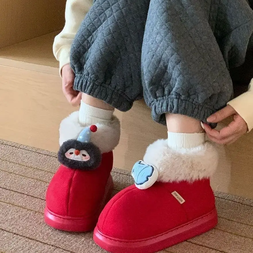 Plush Thick Cute Penguin Fish Thick-Soled Snow Boots Casual Non-Slip Warm Soft Cotton Boots for Men and Women in Winter
Plush Thick Cute Penguin Fish Thick-Soled Snow Boots Casual Non-Slip Warm Soft Cotton Boots for Men and Women in Winter