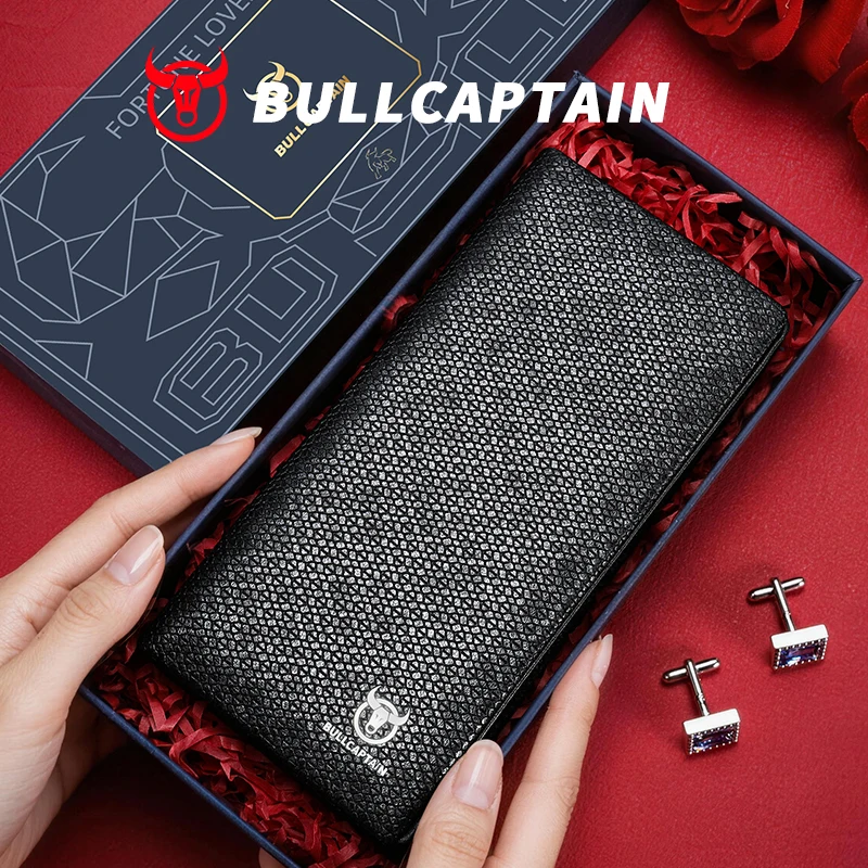 Мужской кошелек BULLCAPTAIN из натуральной кожи с RFID-защитой, держатель для визитных карточек, роскошный портмоне для делового и повседневного использования
Мужской кошелек BULLCAPTAIN из натуральной кожи с RFID-защитой, держатель для визитных карточек, роскошный портмоне для делового и повседневного использования