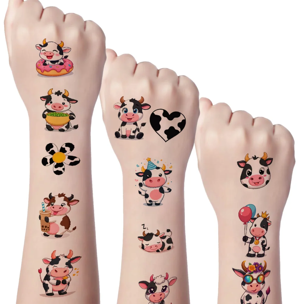 108 шт., временные татуировки, забавные наклейки, водонепроницаемые долговечные наклейки для тела, наклейки с коровой для женщин, руки 
108 шт., временные татуировки, забавные наклейки, водонепроницаемые долговечные наклейки для тела, наклейки с коровой для женщин, руки