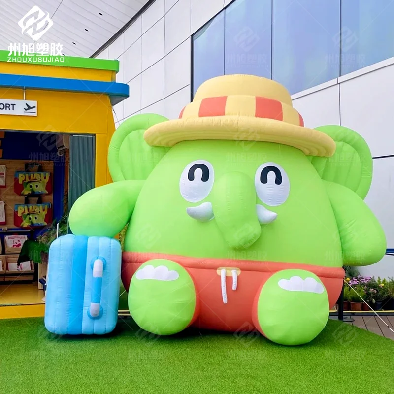 Inflatable green elephant model cartoon animal themed advertising campaign inflatable decorative props
Inflatable green elephant model cartoon animal themed advertising campaign inflatable decorative props