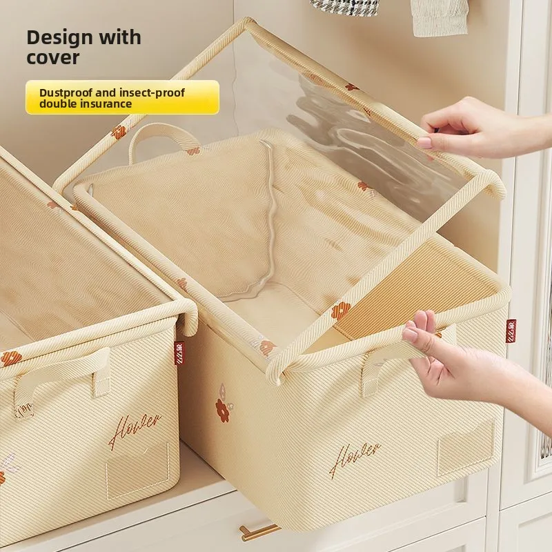 Mildew-Proof Covered Storage Box for Clothes, Household Clothing Wardrobe Built-in Foldable Flip-Top Storage Box
Mildew-Proof Covered Storage Box for Clothes, Household Clothing Wardrobe Built-in Foldable Flip-Top Storage Box