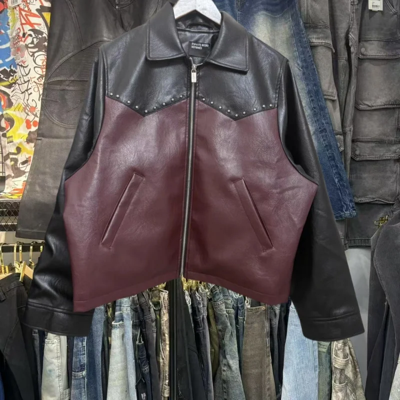 American Retro ERD Depred Rich Second Generation ort Jaet Coat Couples Model Men's Women's Faionable Vintage Sle
American Retro ERD Depred Rich Second Generation ort Jaet Coat Couples Model Men's Women's Faionable Vintage Sle