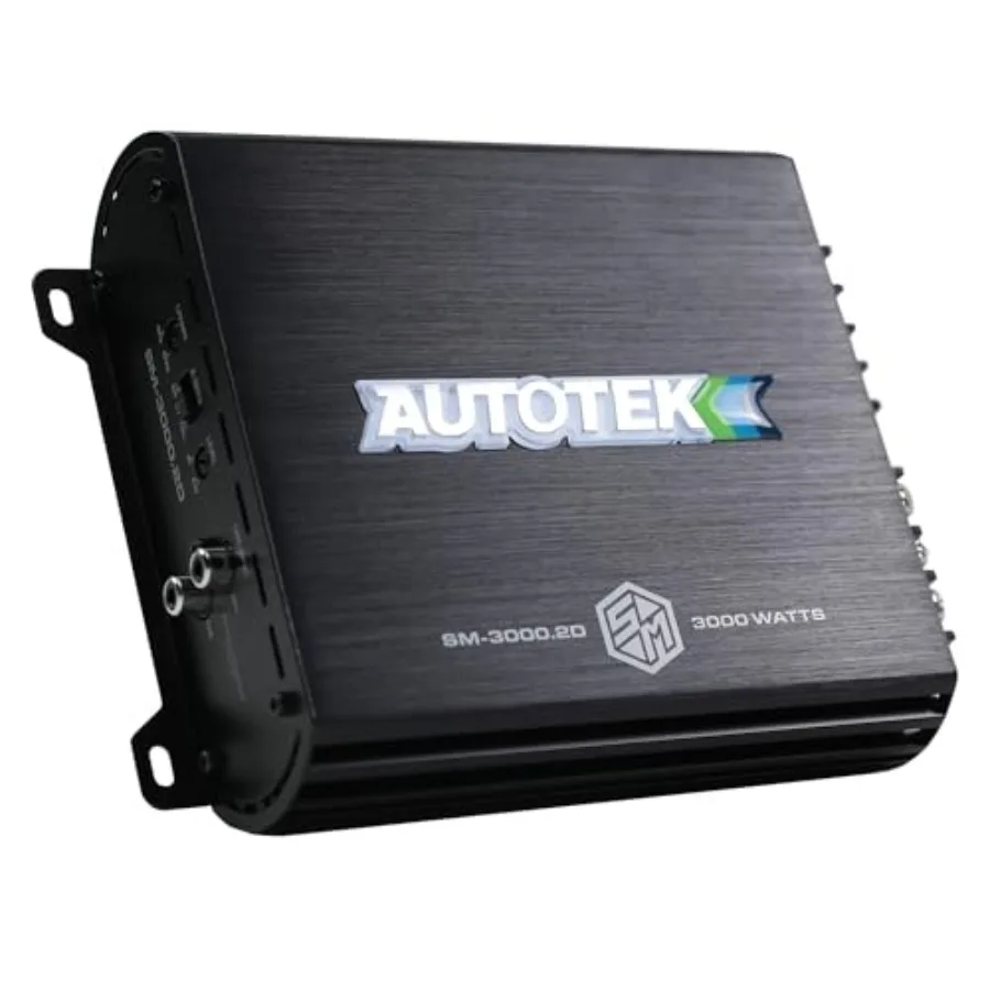 Car audio amplifier for street machine use, black Class D 3000W 2-channel with bass knob, mono bridged, 4-ohm stable
Car audio amplifier for street machine use, black Class D 3000W 2-channel with bass knob, mono bridged, 4-ohm stable