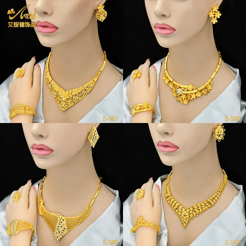 ANIID Dubai Indian Flower Jewelry Set Bridal Woman Gold Plated Arabic Ethiopian Necklace Sets African Wedding Gifts Wholesale
ANIID Dubai Indian Flower Jewelry Set Bridal Woman Gold Plated Arabic Ethiopian Necklace Sets African Wedding Gifts Wholesale