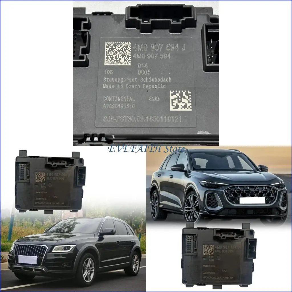 124B Panoramic Sunroof Control Module 4M0907594BJ Replacement Sunroof Control Unit Automotive Parts 4M0907594J 4K0907594AC
124B Panoramic Sunroof Control Module 4M0907594BJ Replacement Sunroof Control Unit Automotive Parts 4M0907594J 4K0907594AC
