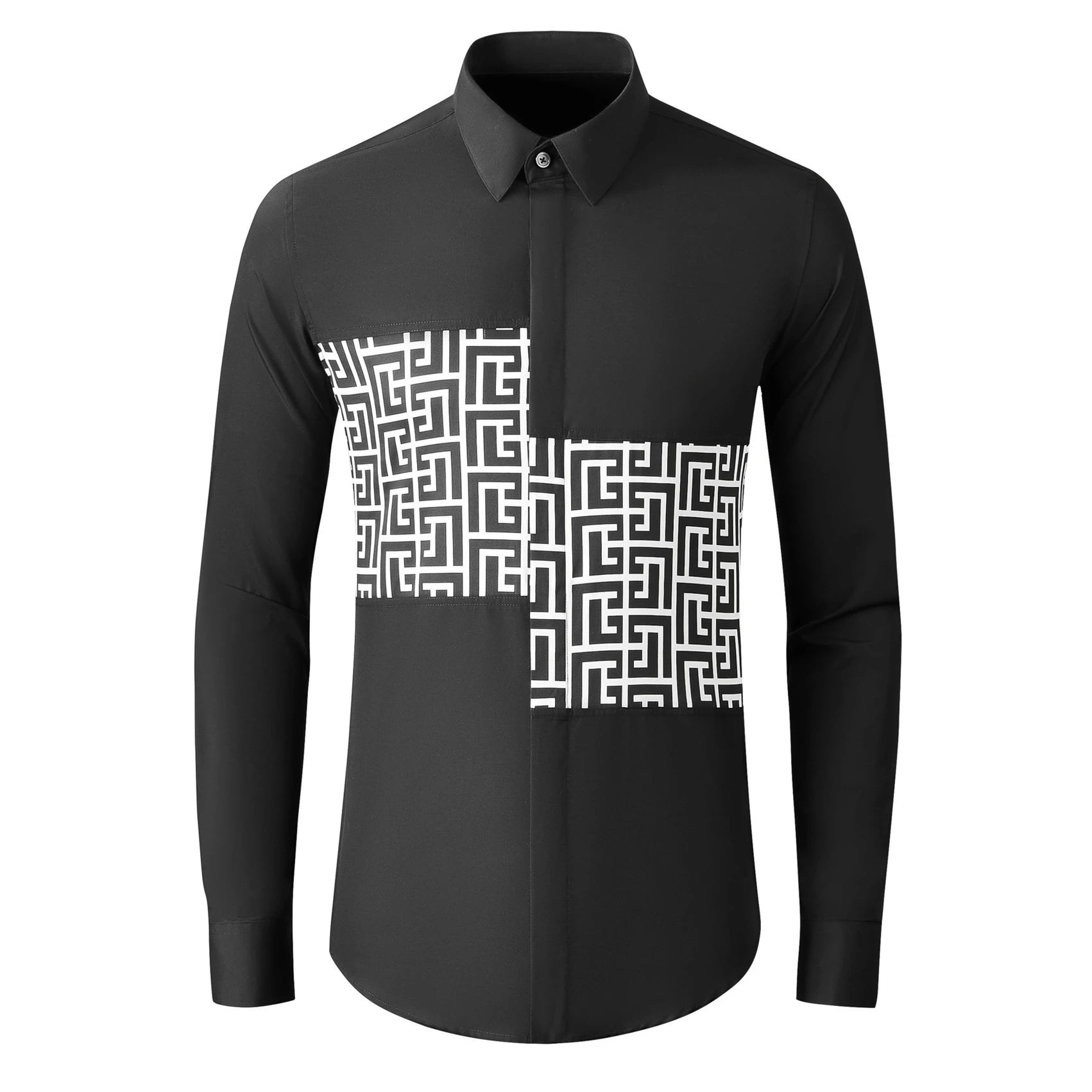 Fashion Geometric Printed Shirts Men's Long Sleeve Luxury Social Shirt Slim Fit Banquet Party Business Dress Shirts Men Clothing
Fashion Geometric Printed Shirts Men's Long Sleeve Luxury Social Shirt Slim Fit Banquet Party Business Dress Shirts Men Clothing