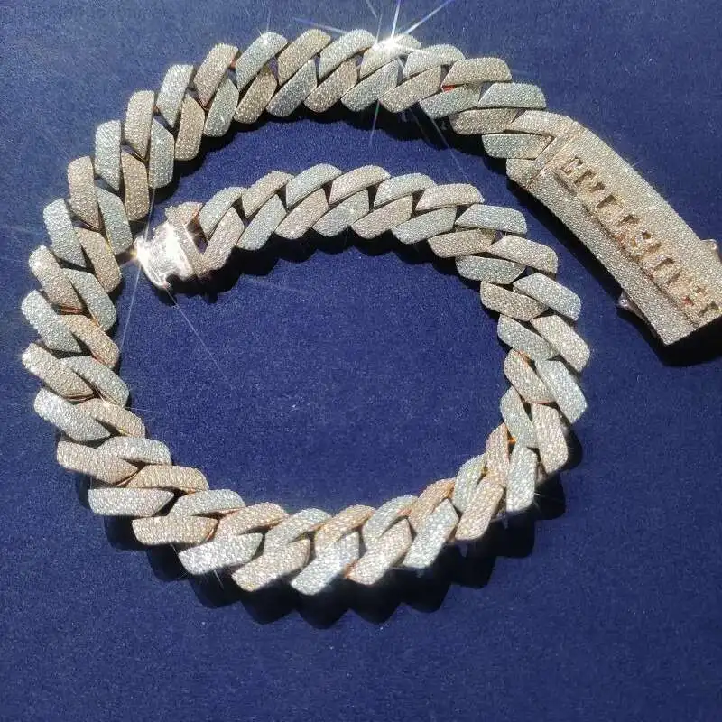20mm 925 Plate Rose Gold Miami Cuban Chain Plated Heavy Hiphop Chunky Cuban Chain Necklace
20mm 925 Plate Rose Gold Miami Cuban Chain Plated Heavy Hiphop Chunky Cuban Chain Necklace