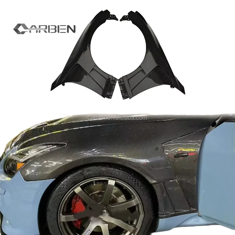 High Quality New 2008-2013 Infiniti G37 2-Door Carbon Front Fender Sport Style Vented Bumper No Light Hole
High Quality New 2008-2013 Infiniti G37 2-Door Carbon Front Fender Sport Style Vented Bumper No Light Hole