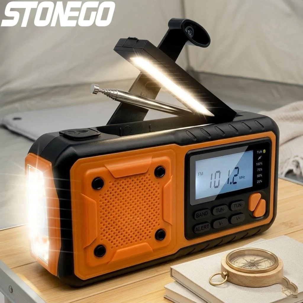 4000mAh Solar Emergency Radio AM FM Weather Alert LED Flashlight Power Bank Phone Charger Outdoor Camping Survival Gear
4000mAh Solar Emergency Radio AM FM Weather Alert LED Flashlight Power Bank Phone Charger Outdoor Camping Survival Gear