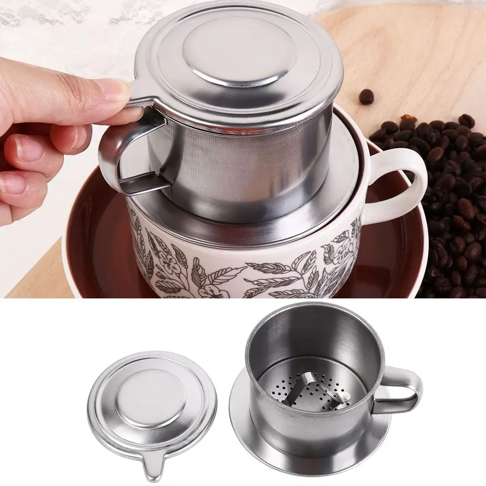Stainless Steel Coffee Drip Filter Durable Versatile Vietnamese Coffee Maker Silver Portable Coffee Infuser Cup Home
Stainless Steel Coffee Drip Filter Durable Versatile Vietnamese Coffee Maker Silver Portable Coffee Infuser Cup Home