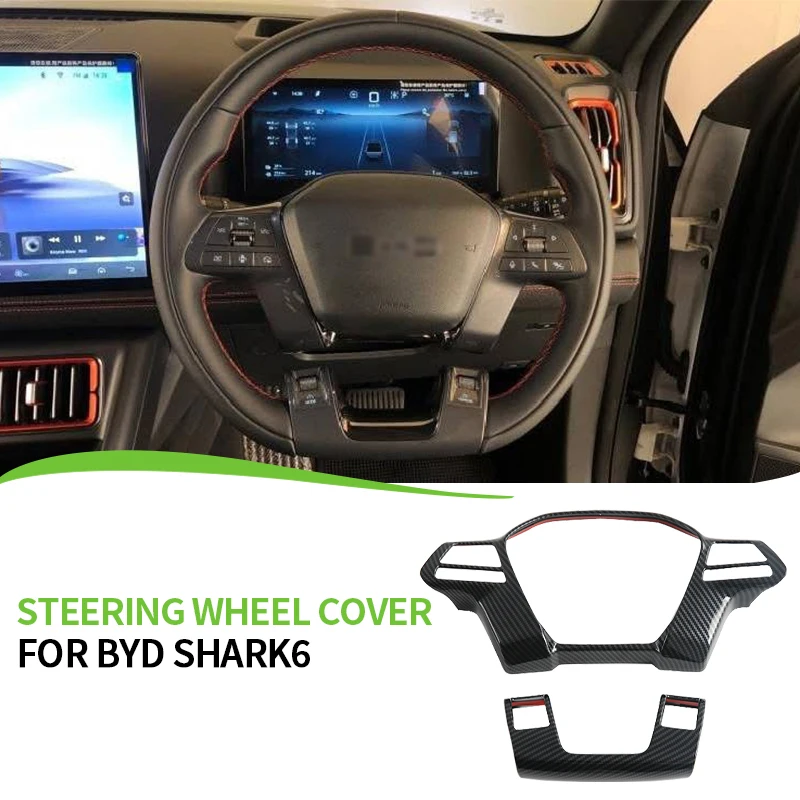 Steering Wheel Decorative Protector Trim For BYD Shark 6 ABS Material Steering Wheel Cap Cover Sticker Carbon Look Black 2pcs
Steering Wheel Decorative Protector Trim For BYD Shark 6 ABS Material Steering Wheel Cap Cover Sticker Carbon Look Black 2pcs