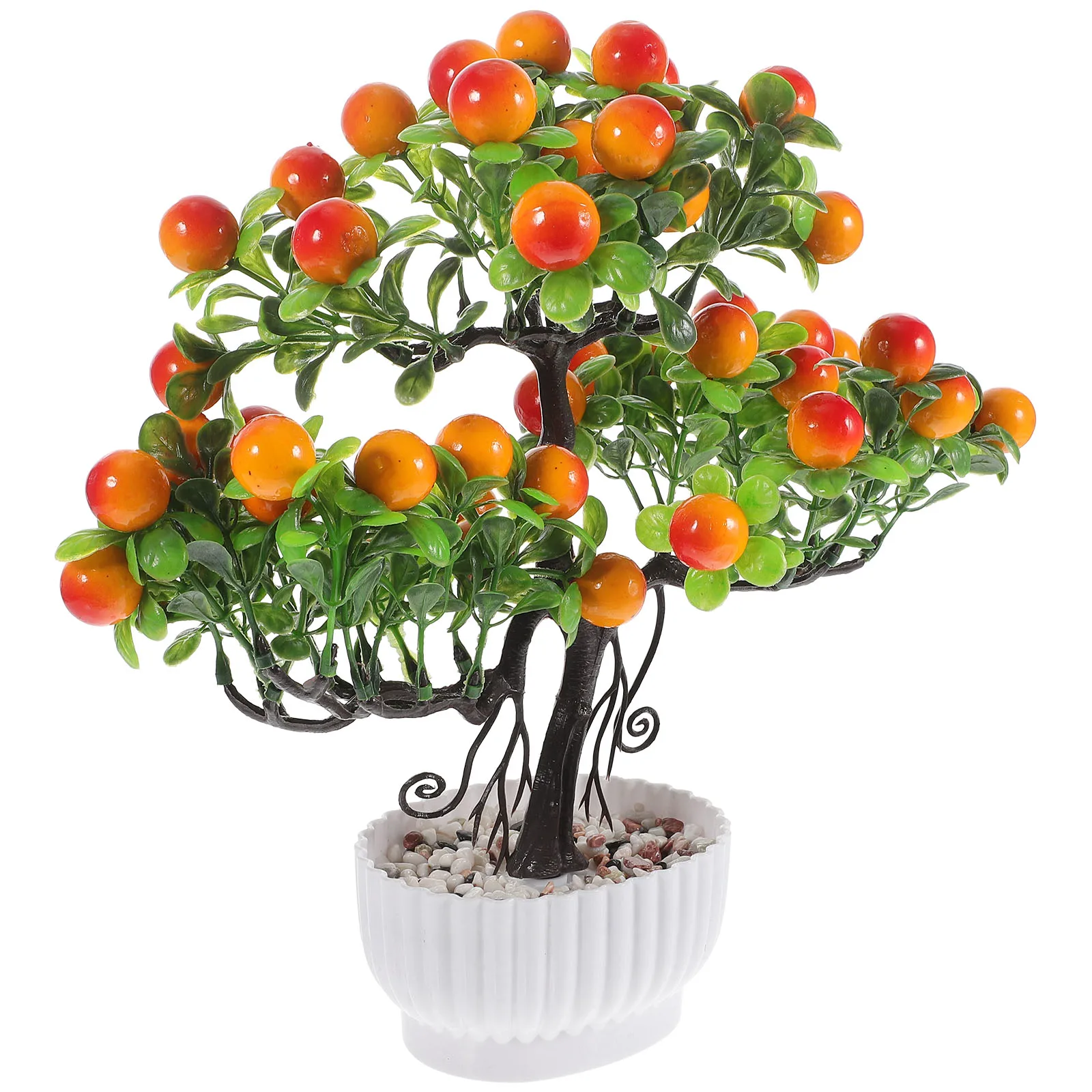 Artificial Potted Fruit Tree Realistic Bonsai Desktop Faux Small Plant Home Office Decorative Fake Plant Ornaments for Room
Artificial Potted Fruit Tree Realistic Bonsai Desktop Faux Small Plant Home Office Decorative Fake Plant Ornaments for Room