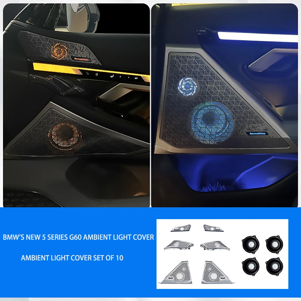 LED Car Interior Ambient Lighting FOR BMW 5 Series i5 G60 2024 Speaker Cover Trim Accessories Set of 10
LED Car Interior Ambient Lighting FOR BMW 5 Series i5 G60 2024 Speaker Cover Trim Accessories Set of 10