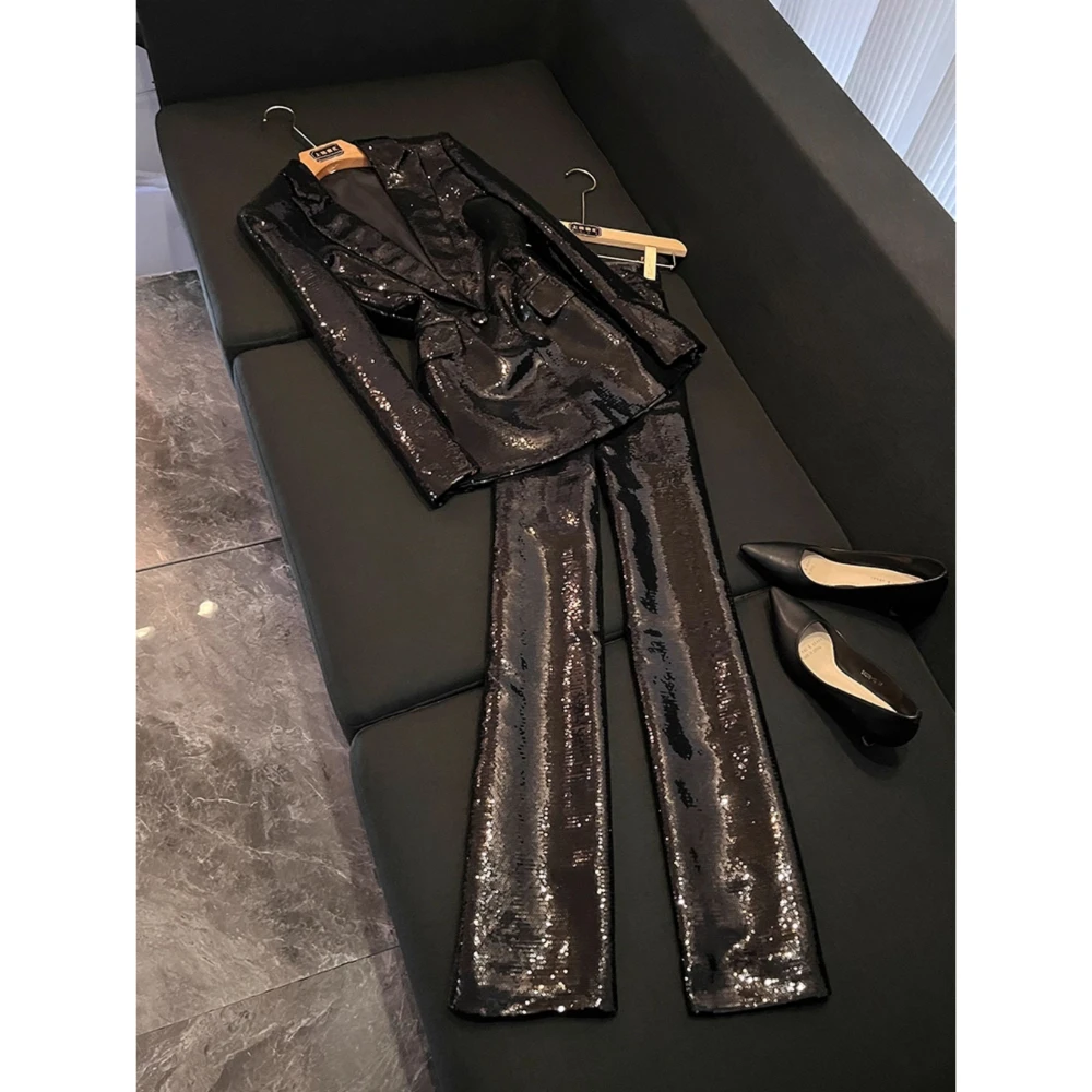 Autumn blingbling Sequin shiny suitsuit women's formal wear women's workplace two-piece set d850
Autumn blingbling Sequin shiny suitsuit women's formal wear women's workplace two-piece set d850