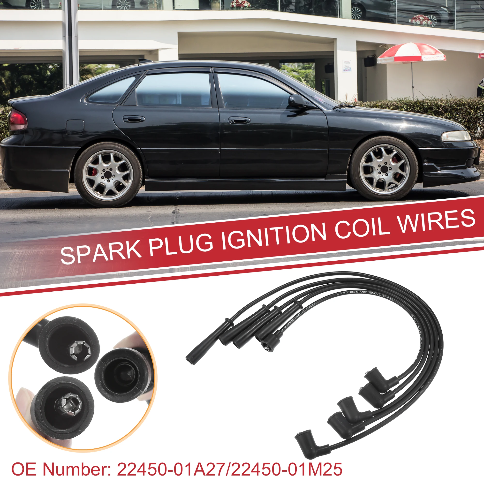 UXCELL 5pcs Spark Plug Wire Ignition Coil Cable No.22450-01A27 for Mazda MX-6 626 1988
UXCELL 5pcs Spark Plug Wire Ignition Coil Cable No.22450-01A27 for Mazda MX-6 626 1988