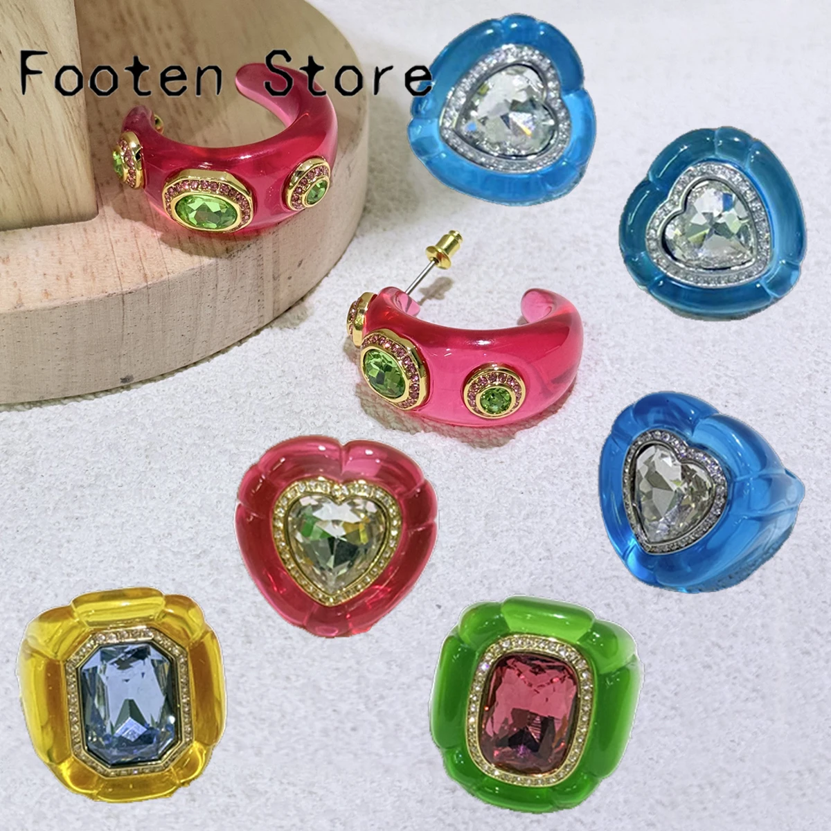 2025 New Trend Cocktail Party Jewelry Set Charm Yellow Green Blue Sparkling Crystal Luxury Earrings Ring Romantic Gift for Women
2025 New Trend Cocktail Party Jewelry Set Charm Yellow Green Blue Sparkling Crystal Luxury Earrings Ring Romantic Gift for Women