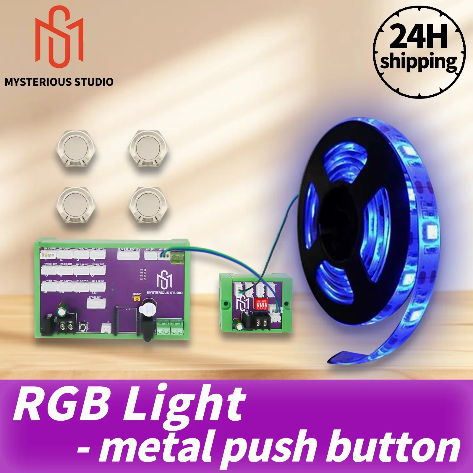 Mystery Studio Escape Room Props Escape Room Electronic Puzzle RGB Light Strip Button Version 1987 GY Superb YO
Mystery Studio Escape Room Props Escape Room Electronic Puzzle RGB Light Strip Button Version 1987 GY Superb YO