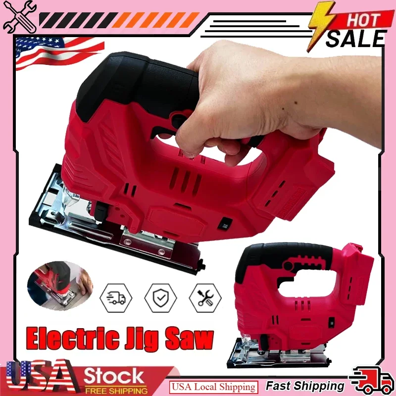 Fit Milwaukee 3000RPM Brushless Curve Saw Cordless Electric Jig Saw Portable Adjustable Woodworking Power Tool For 18V Battery
Fit Milwaukee 3000RPM Brushless Curve Saw Cordless Electric Jig Saw Portable Adjustable Woodworking Power Tool For 18V Battery