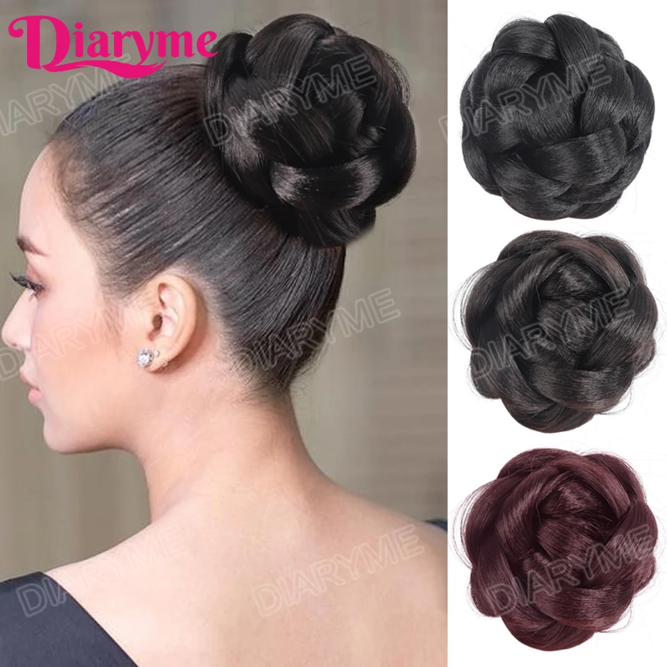 Synthetic Braided Chignon Wig Female Claw Clip flower head hair Bun Hair accessories wig Hair curling artifact wig Fake Hair Bag
Synthetic Braided Chignon Wig Female Claw Clip flower head hair Bun Hair accessories wig Hair curling artifact wig Fake Hair Bag