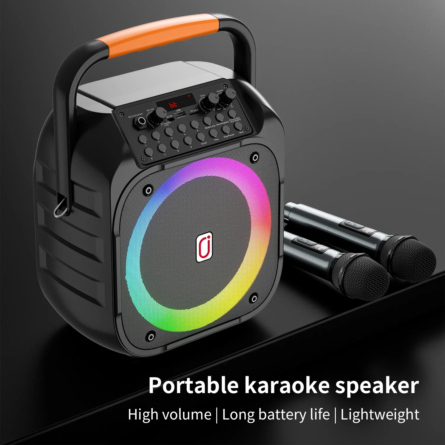 FanFun T26 Karaoke Portable Speakers with 2 Wireless Microphones, Suitable for Adults and Kidsren, with Led Lights
FanFun T26 Karaoke Portable Speakers with 2 Wireless Microphones, Suitable for Adults and Kidsren, with Led Lights
