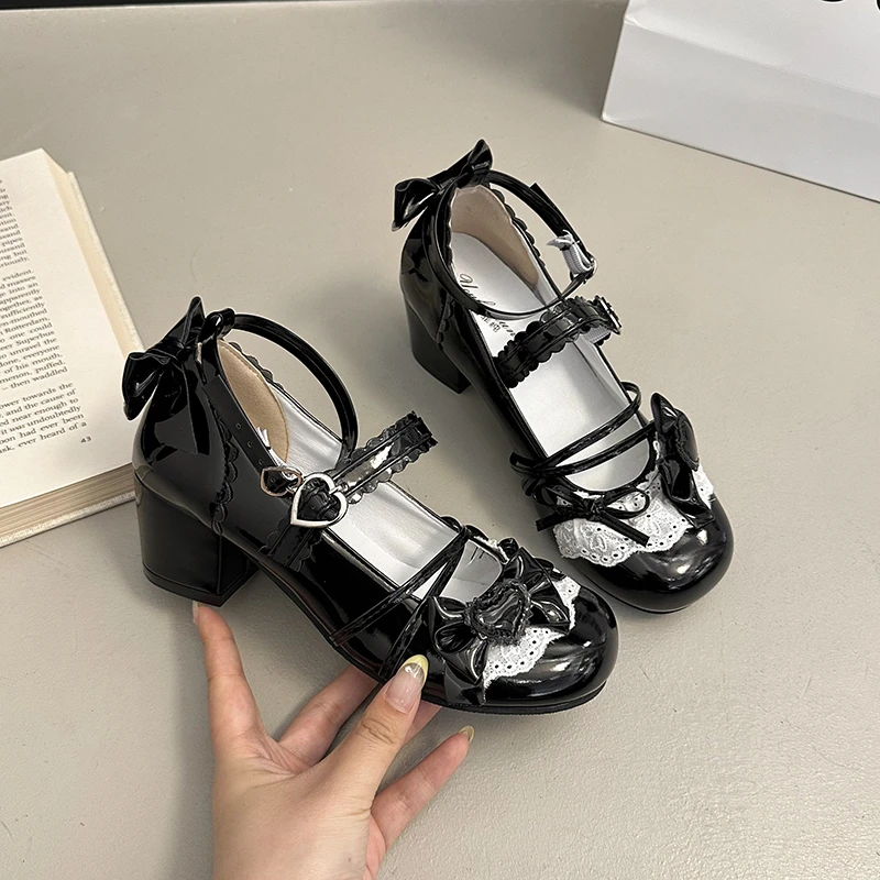 Butterfly-knot Lolita Women Mary Jane Shoes Elegant Round Toe Thick Heel Shoes Ladies Fashion Dress Pumps
Butterfly-knot Lolita Women Mary Jane Shoes Elegant Round Toe Thick Heel Shoes Ladies Fashion Dress Pumps