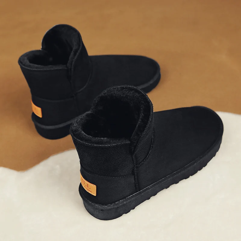 Men's Winter Snow Boots Fleece Lined Leather Fur Integrated Thick Bread Cotton Shoes Anti Slip Northeast Cotton Boots
Men's Winter Snow Boots Fleece Lined Leather Fur Integrated Thick Bread Cotton Shoes Anti Slip Northeast Cotton Boots