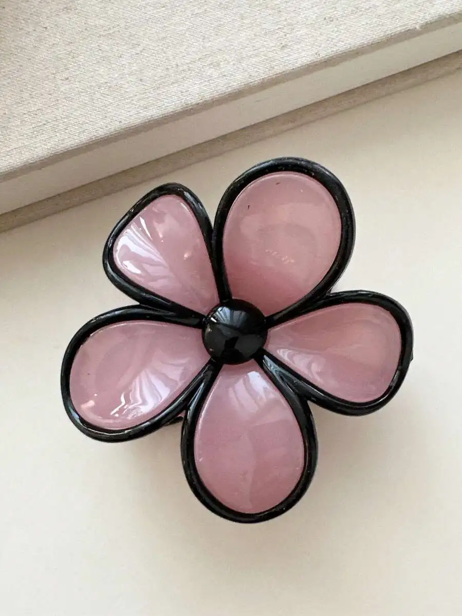 Women Floral Color Block Hair Claw Clip Pink Medium 8.5cm Fashion Accessory
Women Floral Color Block Hair Claw Clip Pink Medium 8.5cm Fashion Accessory