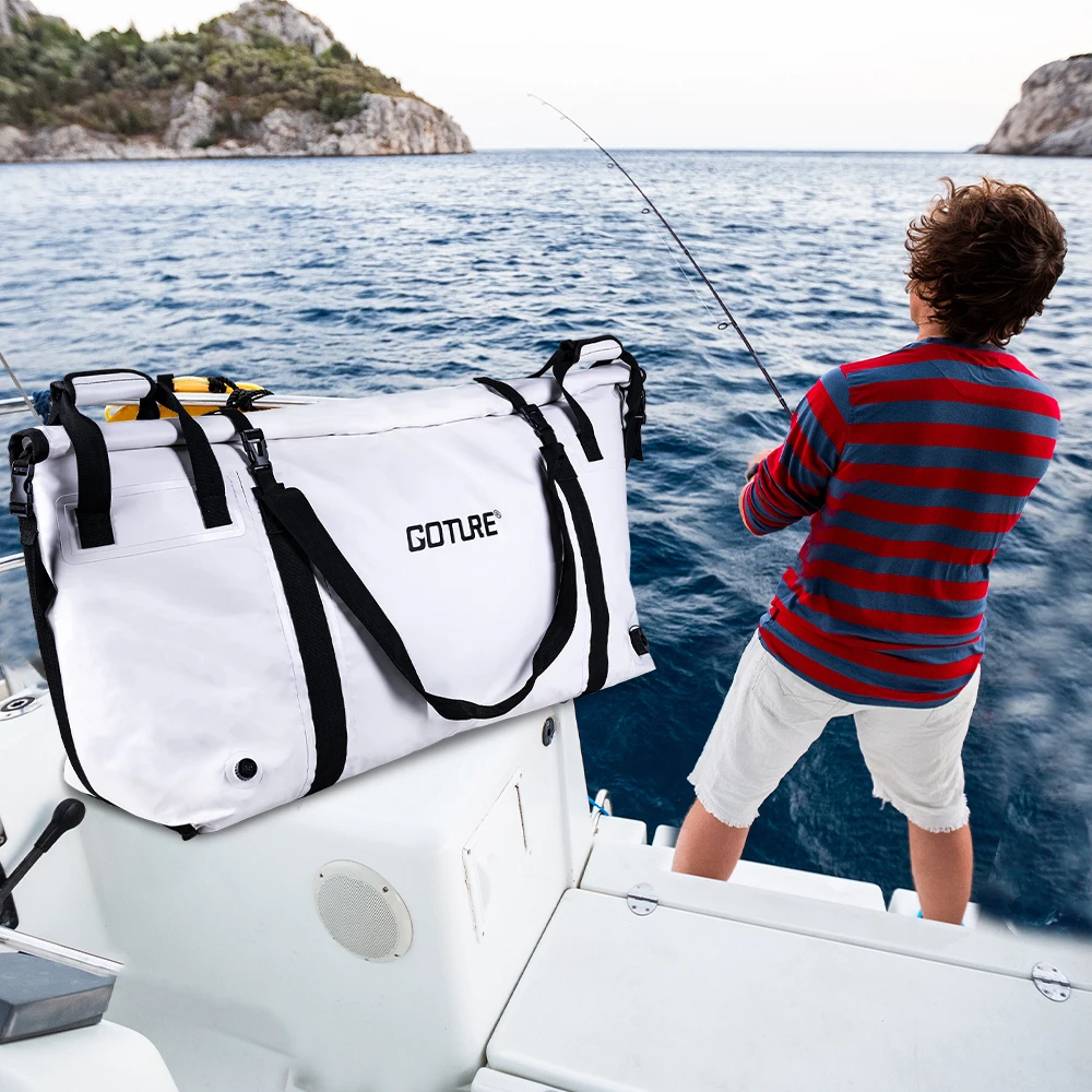 Goture Portable Large Insulated Fish Cooler Bag Monster Leakproof Fish Kill Bag Fishing Cooler Bag for Outdoor Travel with Drain
Goture Portable Large Insulated Fish Cooler Bag Monster Leakproof Fish Kill Bag Fishing Cooler Bag for Outdoor Travel with Drain