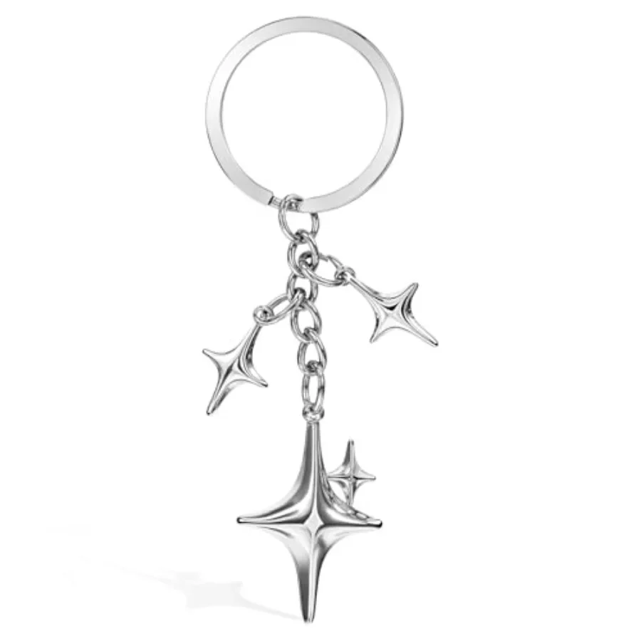 Star Keychain Purse Charms Aesthetic Y2k Key Chain Stainless Steel Key Ring Purse Handbag Backpack Bag Charms for Handbags Back
Star Keychain Purse Charms Aesthetic Y2k Key Chain Stainless Steel Key Ring Purse Handbag Backpack Bag Charms for Handbags Back