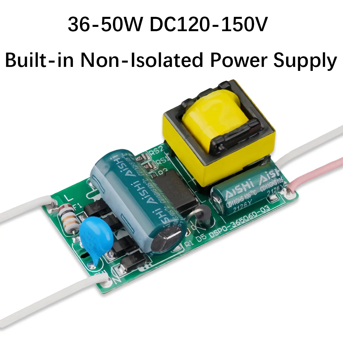 36-50W Flicker-Free Non-Isolated LED Driver for Bulbs, Panel Lights, Track Lights, and Spotlights
36-50W Flicker-Free Non-Isolated LED Driver for Bulbs, Panel Lights, Track Lights, and Spotlights