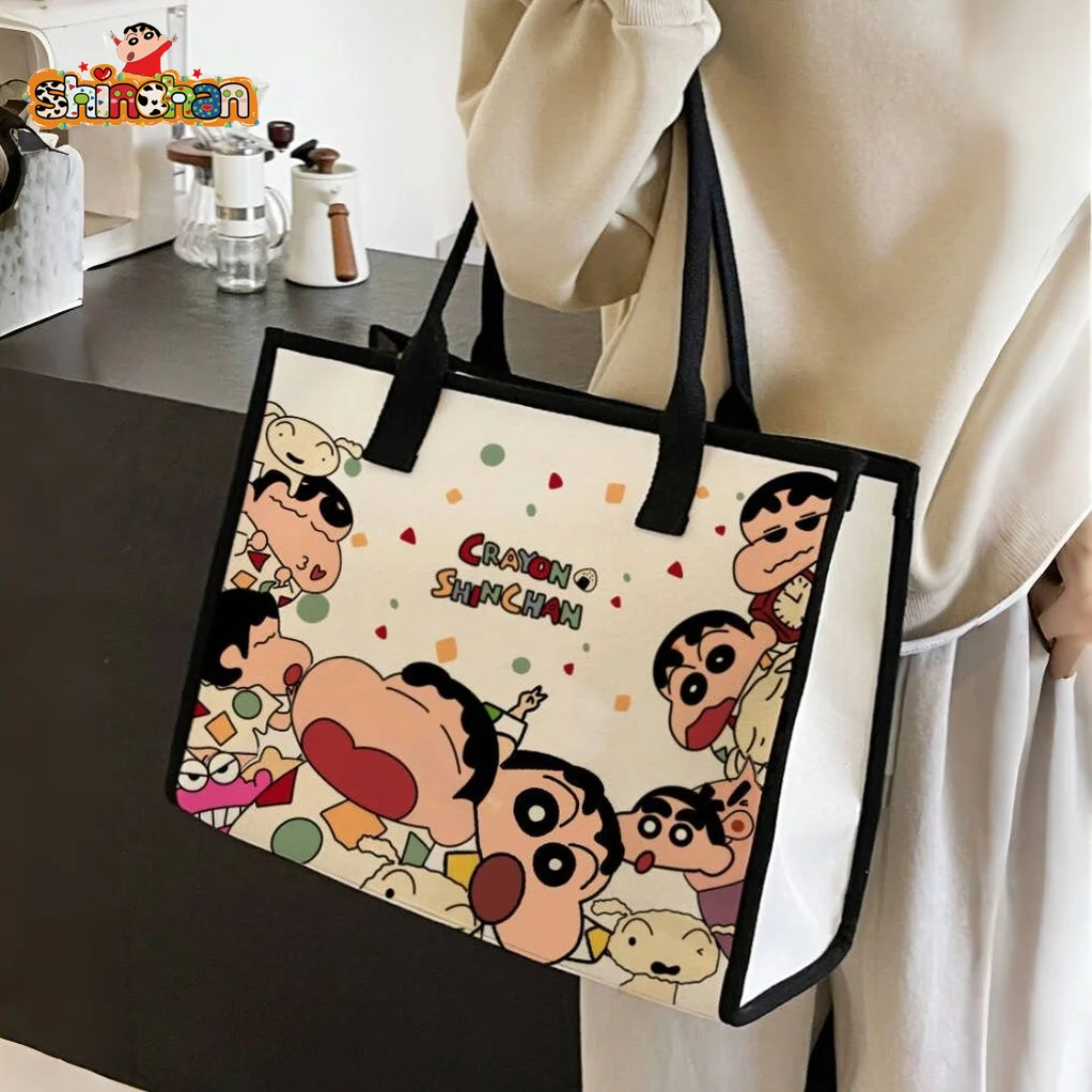 Аниме Crayon Shin Chan ручная сумка, холщовая кавайная сумка, женская сумка через плечо, вместительная сумка для переноски книг, студенческий женский подарок
Аниме Crayon Shin Chan ручная сумка, холщовая кавайная сумка, женская сумка через плечо, вместительная сумка для переноски книг, студенческий женский подарок