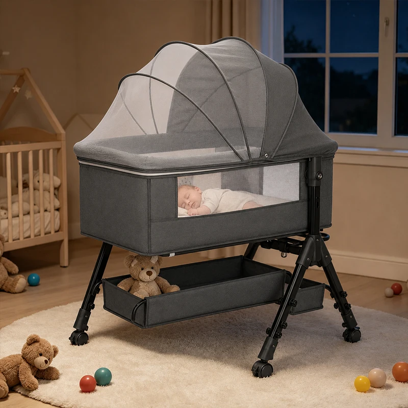 Bassinet for Baby Baby Bassinet Bedside Portable Newborn Bedside Sleeper Crib 360° Visible Mesh Window Soft Washable Liner Cover
Bassinet for Baby Baby Bassinet Bedside Portable Newborn Bedside Sleeper Crib 360° Visible Mesh Window Soft Washable Liner Cover