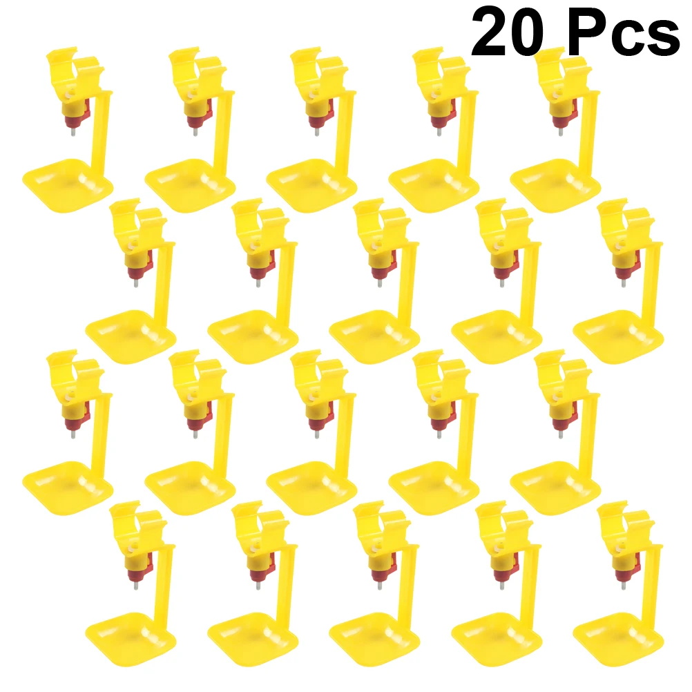 20Pcs Automatic Chicken Waterer Hanging Cup Drinker Durable Plastic Poultry Farm Duck Goose Water Fountain Chicken Waterer
20Pcs Automatic Chicken Waterer Hanging Cup Drinker Durable Plastic Poultry Farm Duck Goose Water Fountain Chicken Waterer