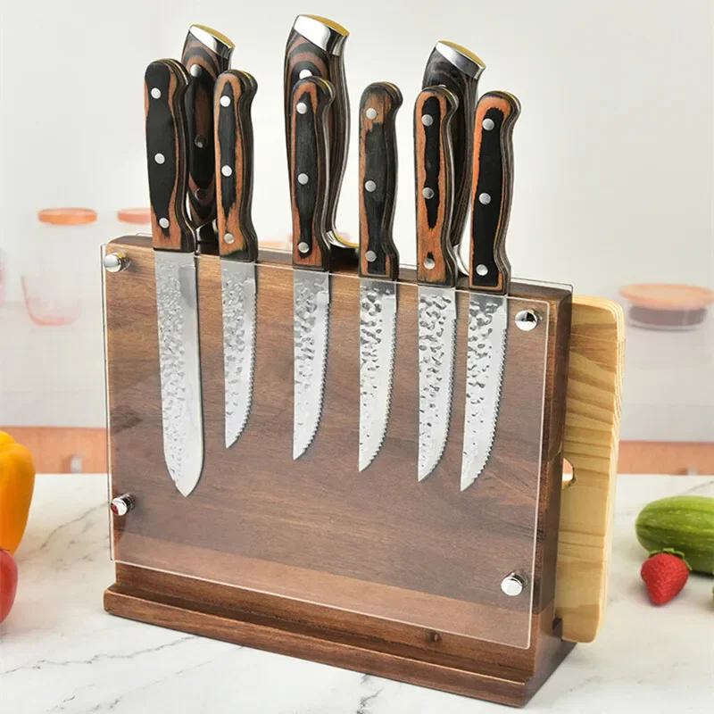 Double-Sided Magnetic Knife Block Acrylic Shield Kitchen Knife Holder Strong Magnet Knife Stand Multifunctional Storage Rack
Double-Sided Magnetic Knife Block Acrylic Shield Kitchen Knife Holder Strong Magnet Knife Stand Multifunctional Storage Rack