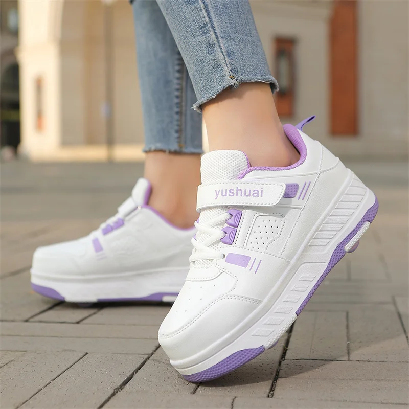 Girls' 2-Wheel Roller Sneakers: Invisible Light-Up Skates, Kids' Sports Roller Shoes with Hidden Wheels
Girls' 2-Wheel Roller Sneakers: Invisible Light-Up Skates, Kids' Sports Roller Shoes with Hidden Wheels