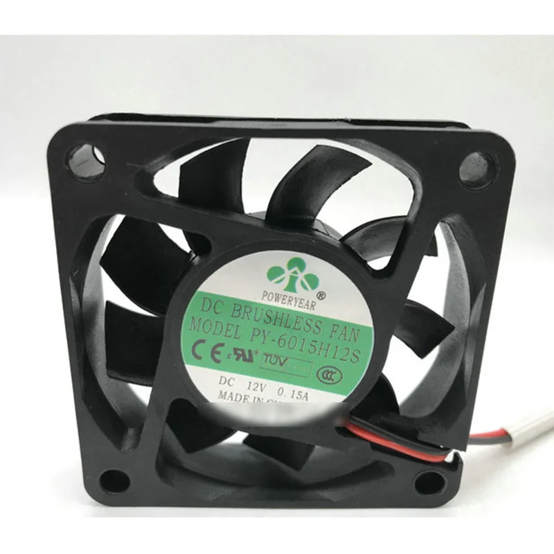 M New POWERYEAR PY-6015H12S 12V 0.15A 2-wire cooling fan#QW
M New POWERYEAR PY-6015H12S 12V 0.15A 2-wire cooling fan#QW
